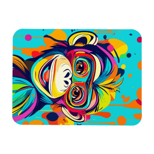 Affenlächeln Magnet (Horizontal)