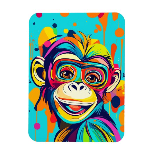Affenlächeln Magnet (Vertikal)