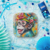 Affenlächeln Pappteller (Party)