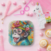 Affenlächeln Pappteller (Party)