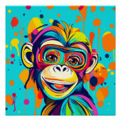 Affenlächeln Poster (Vorderseite)