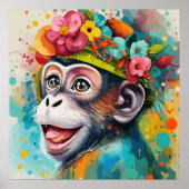 Affenlächeln Poster (Vorne)