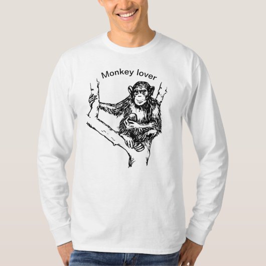 Affenliebhaber T-Shirt (Vorderseite)