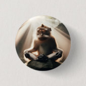 Affenmönch-Knopf Button (Vorderseite)