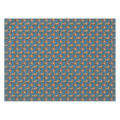 Affenmuster-Design Blau  Tischdecke (Vorderseite (Horizontal))