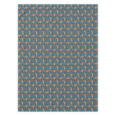 Affenmuster-Design Blau  Tischdecke (Vorderseite)