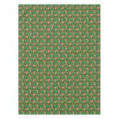 Affenmuster-Design Grün Tischdecke (Vorderseite)