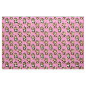 Affenmuster-Design Rosa Stoff (Fat Quarter (45,7 x 55,9 cm))