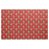 Affenmuster-Design Rot Stoff (Fat Quarter (45,7 x 55,9 cm))