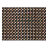 Affenmuster-Design Schwarz  Tischdecke (Vorderseite (Horizontal))