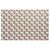 Affenmuster-Design Weiß Stoff (Fat Quarter (45,7 x 55,9 cm))