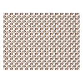 Affenmuster-Design Weiß  Tischdecke (Vorderseite (Horizontal))