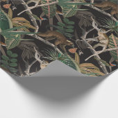 Affenmuster Geschenkpapier (Ecke)