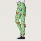 Affenmuster Leggings (Links)