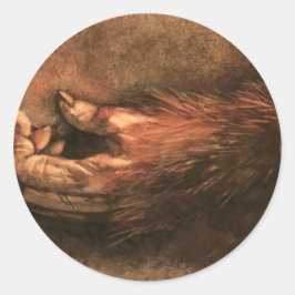 Affenpfau Runder Aufkleber