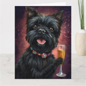 Affenpincher Karte (Vorderseite)