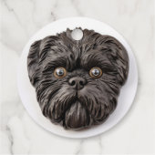 Affenpinscher 3D Inspiriert Geschenkanhänger (Rückseite)