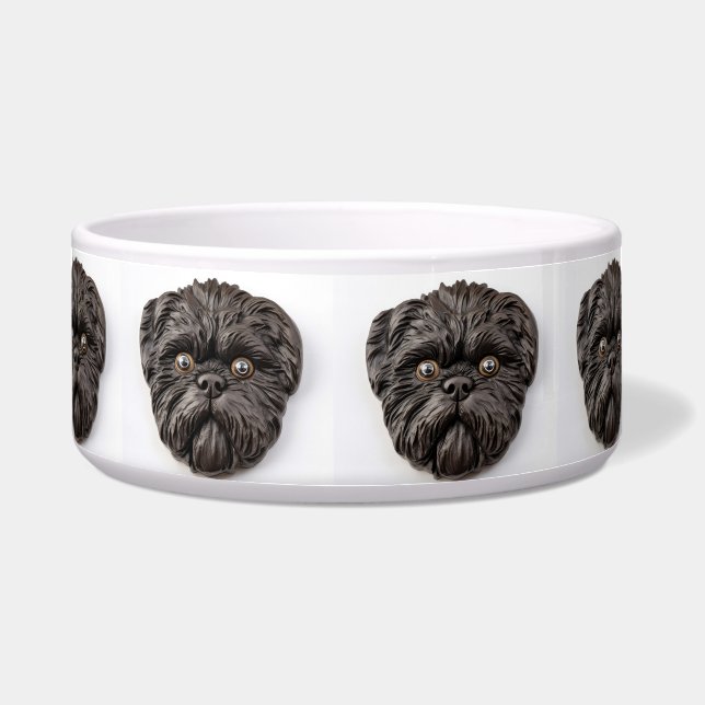 Affenpinscher 3D Inspiriert Napf (Vorderseite)