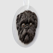 Affenpinscher 3D Inspiriert Ornament (Vorderseite)
