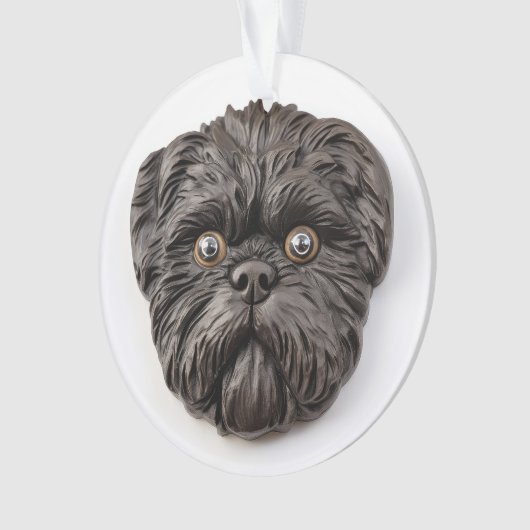 Affenpinscher 3D Inspiriert Ornament (Vorderseite)