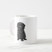 Affenpinscher (A) - schwarz Kaffeetasse (Vorderseite Links)