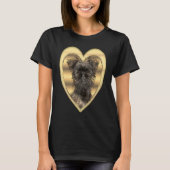 Affenpinscher Affenpinscher Dog Heart Affenpinsc T-Shirt (Vorderseite)