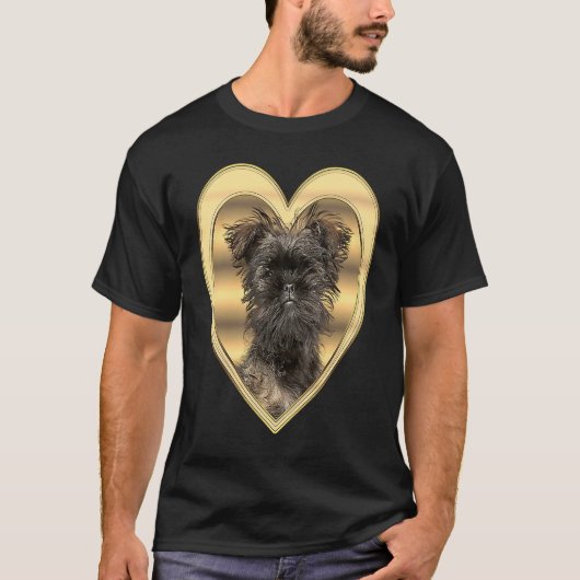 Affenpinscher  Affenpinscher Dog Heart  Affenpinsc T-Shirt (Vorderseite)