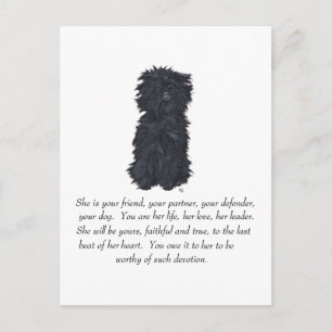 Affenpinscher-Andenken Postkarte