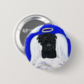 Affenpinscher Angel Button (Vorne & Hinten)