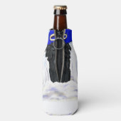 Affenpinscher Angel Flaschenkühler (Flasche Rückseite)