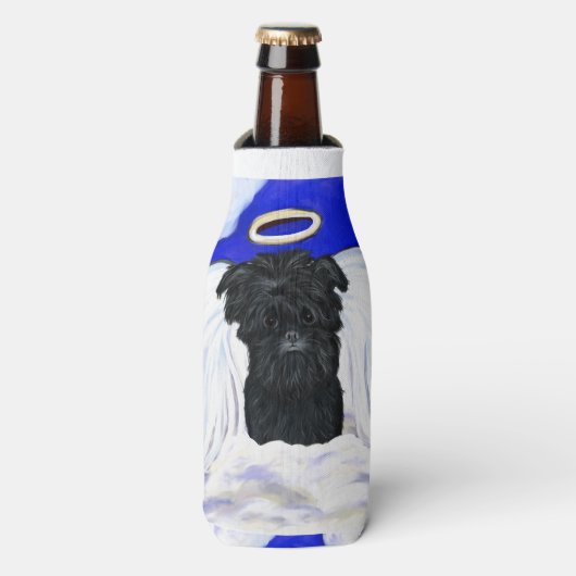Affenpinscher Angel Flaschenkühler (Flaschenvorderseite)
