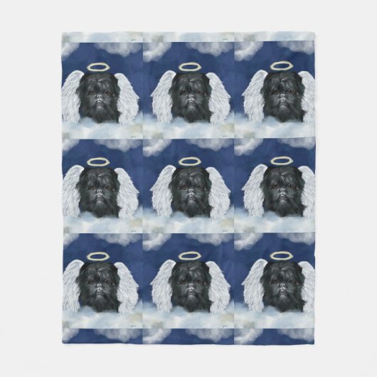 Affenpinscher Angel Fleecedecke (Vorderseite)