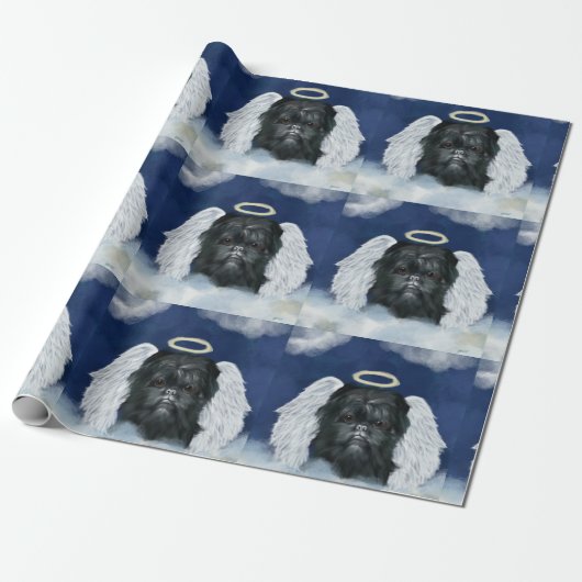 Affenpinscher Angel Geschenkpapier (Ungerollt)