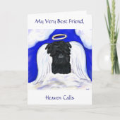 Affenpinscher Angel Karte (Vorderseite)