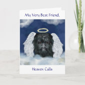 Affenpinscher Angel Karte (Vorderseite)