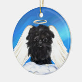 Affenpinscher Angel Keramik Ornament (Links)