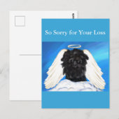 Affenpinscher Angel Postkarte (Vorne/Hinten)