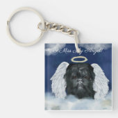 Affenpinscher Angel Schlüsselanhänger (Vorderseite)