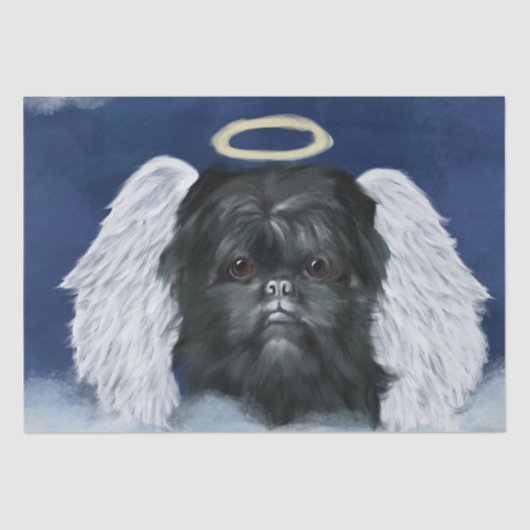 Affenpinscher Angel Seidenpapier (Vorderseite)