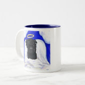 Affenpinscher Angel Zweifarbige Tasse (Vorderseite Links)