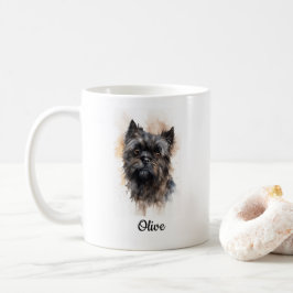 Affenpinscher Aquarellkunst Kaffeetasse