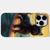 Affenpinscher Beach Surfmalerei Case-Mate iPhone Hülle (Rückseite (Horizontal))