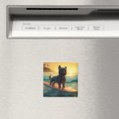 Affenpinscher Beach Surfmalerei Magnet (In Situ (Geschirrspüler))