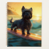 Affenpinscher Beach Surfmalerei Planer (Vorderseite)
