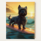 Affenpinscher Beach Surfmalerei Planer (Rückseite)