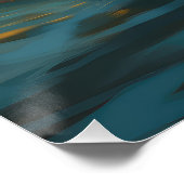 Affenpinscher Beach Surfmalerei Poster (Ecke)