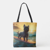 Affenpinscher Beach Surfmalerei Tasche (Rückseite)