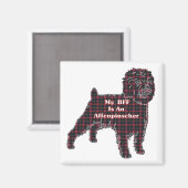AFFENPINSCHER BESTE FREUNDIN Geschenke Magnet (Vorderseite/Rückseite)