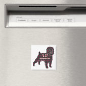 AFFENPINSCHER BESTE FREUNDIN Geschenke Magnet (In Situ (Geschirrspüler))