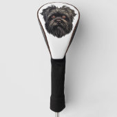 Affenpinscher Black Dog Golf Headcover (Vorderseite)